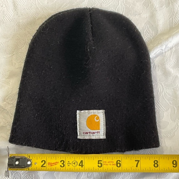 Carhartt Beanie Toque Adult One Size Black Knit Acrylic Made USA - Picture 3 of 4